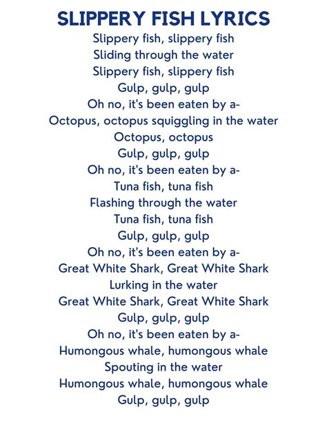 slippery fish lyrics|Slippery Fish .